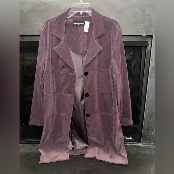 Sag Harbor Jackets & Blazers - Sag Harbor Women's Deep Purple Blazer